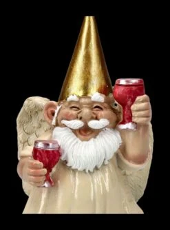 Christbaumschmuck - Gartenzwerg Engel Mit Wein -Charaktermodell Geschäft 2D FS24482 Christbaumschmuck Gartenzwerg Engel mit Wein 7 1280x1280