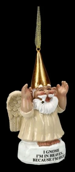 Christbaumschmuck - Gartenzwerg Engel Kiffer -Charaktermodell Geschäft 2D FS24483 Christbaumschmuck Gartenzewrg Engel Kiffer 5 1280x1280