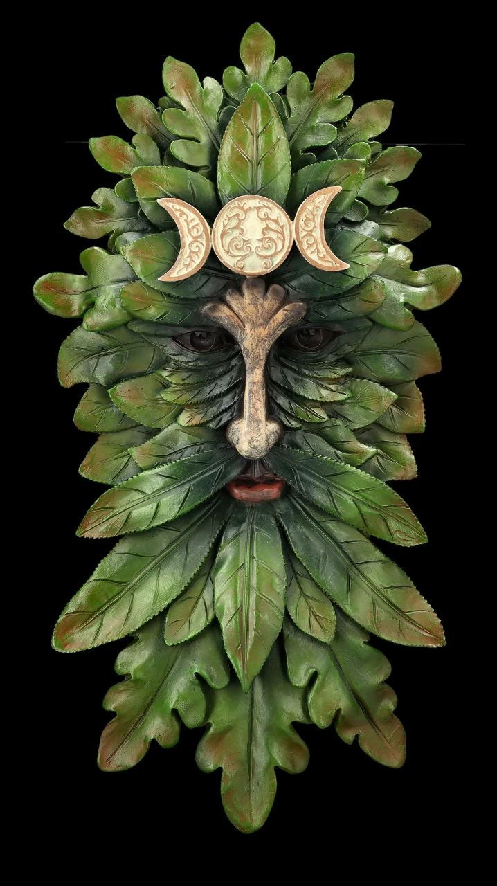 Wandrelief - Greenman Keltischer Gott 3 Wandrelief - Greenman Keltischer Gott