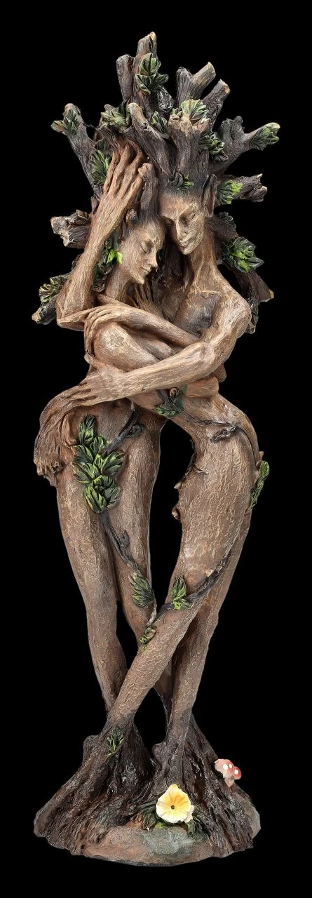 Baum Ent Figur - Liebespaar Umarmt Sich 3 Baum Ent Figur - Liebespaar Umarmt Sich