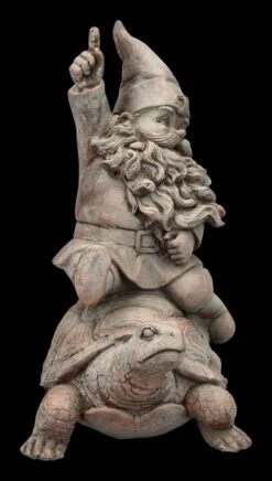 Gartenzwerg Figur - Reitet Auf Schildkröte -Charaktermodell Geschäft 2D FS24756 Gartenzwerg Figur Reitet auf Schildkkrote 4 1280x1280