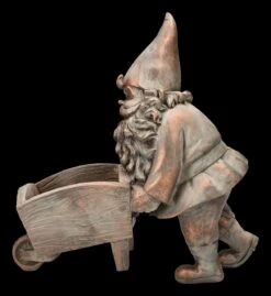 Gartenzwerg Figur Mit Schubkarren Pflanztopf -Charaktermodell Geschäft 2D FS24757 Gartenzwerg Figur mit Schubkarren Pflanztopf 2 1280x1280