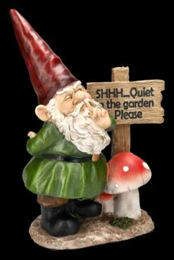 Gartenzwerg Figur - Shh Ruhe Im Garten -Charaktermodell Geschäft 2D FS24761 Gartenzwerg Figur Shh Ruhe im Gartren 5 1280x1280