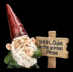 Gartenzwerg Figur - Shh Ruhe Im Garten -Charaktermodell Geschäft 2D FS24761 Gartenzwerg Figur Shh Ruhe im Gartren 7 1280x1280