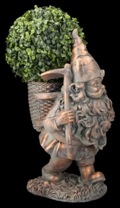Gartenzwerg Figur Mit Rucksack Als Pflanztopf