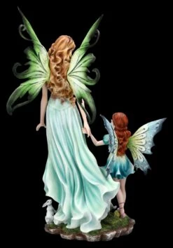 Elfen Figur Mutter Mit Tochter Und Hase -Charaktermodell Geschäft 2D FS25055 Elfen Figur Mutter mit Tochter und Hase 3 1280x1280