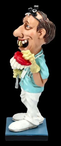 Funny Job Figur - Zahnarzt Mit Goldzahn Und Gebiss -Charaktermodell Geschäft 2D FS25161 Funny Job Figur Zahnarzt mit Gebiss 2 1280x1280