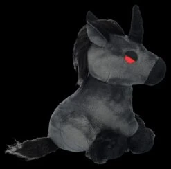 Plüschfigur - Schwarzes Gothic Einhorn -Charaktermodell Geschäft 2D FS25244 Pl schfigur Schwarzes Gothic Einhorn 4 1280x1280