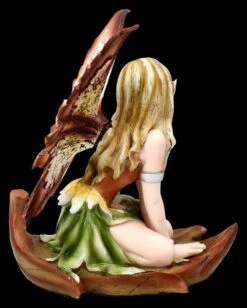 Elfen Figur - Mana Kniet Auf Blatt -Charaktermodell Geschäft 2D FS25421Elfen Figur Mana kniet auf Blatt 4 1280x1280