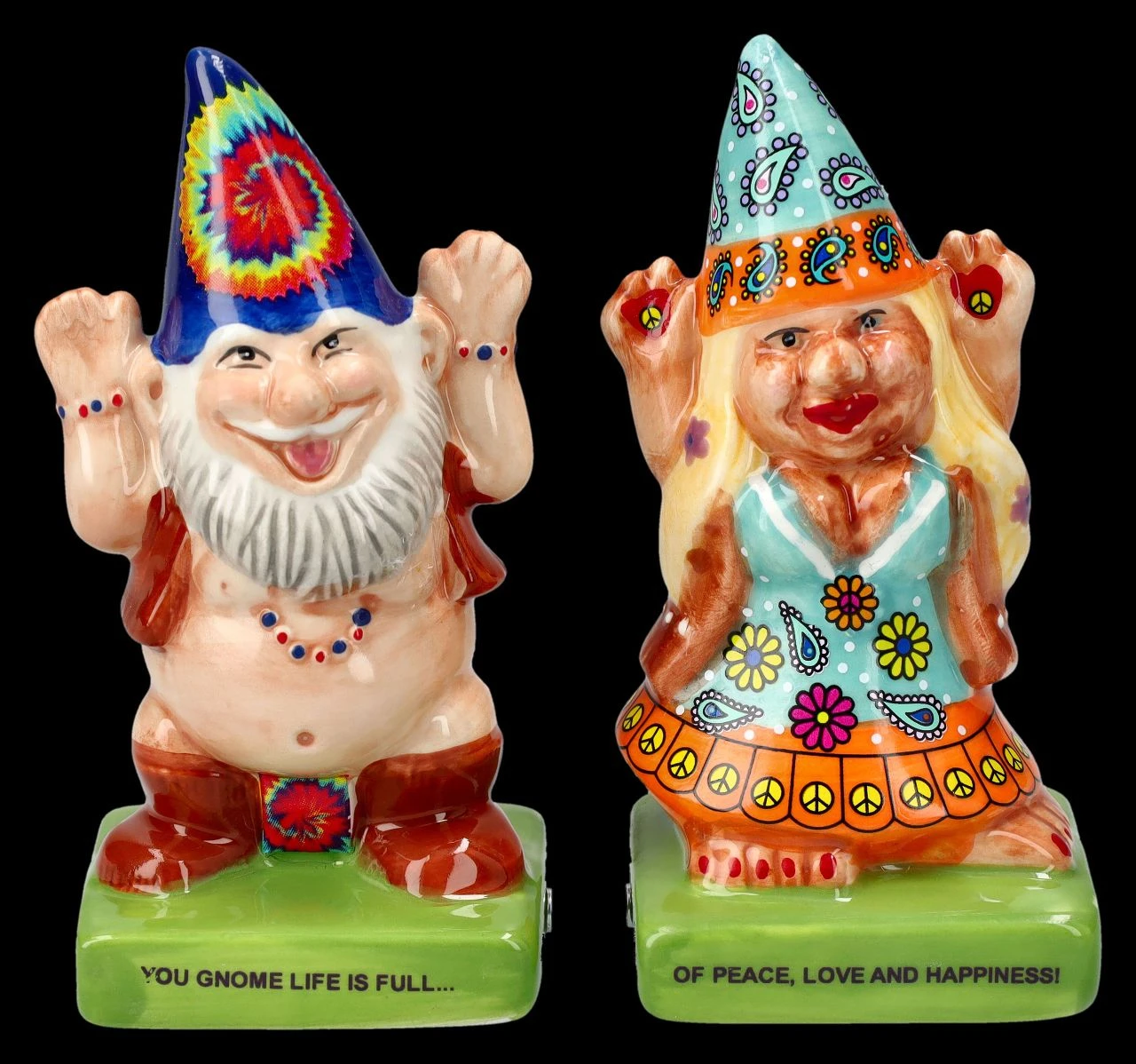 Salz- Und Pfefferstreuer - Hippie Zwerge 3 Salz- Und Pfefferstreuer - Hippie Zwerge