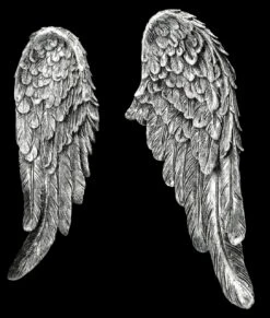 Wanddeko - Engelsflügel Silberfarben -Charaktermodell Geschäft 2D FS25584 WAnddeko Engelsfl gel silberfarben 6 1280x1280