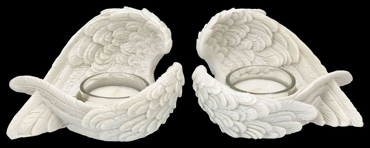 Teelichthalter - Engelsflügel 2er Set 9 Teelichthalter - Engelsflügel 2er Set – Bild 7