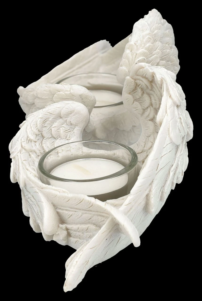 Teelichthalter - Engelsflügel 2er Set 5 Teelichthalter - Engelsflügel 2er Set – Bild 3