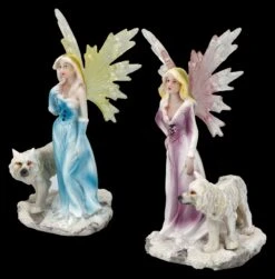Elfen Figuren 2er Set - Feen Mit Wolf Babys -Charaktermodell Geschäft 2D FS25703 Elfen Figuren 2er Set Feen mit Wolf Babys 4 1280x1280