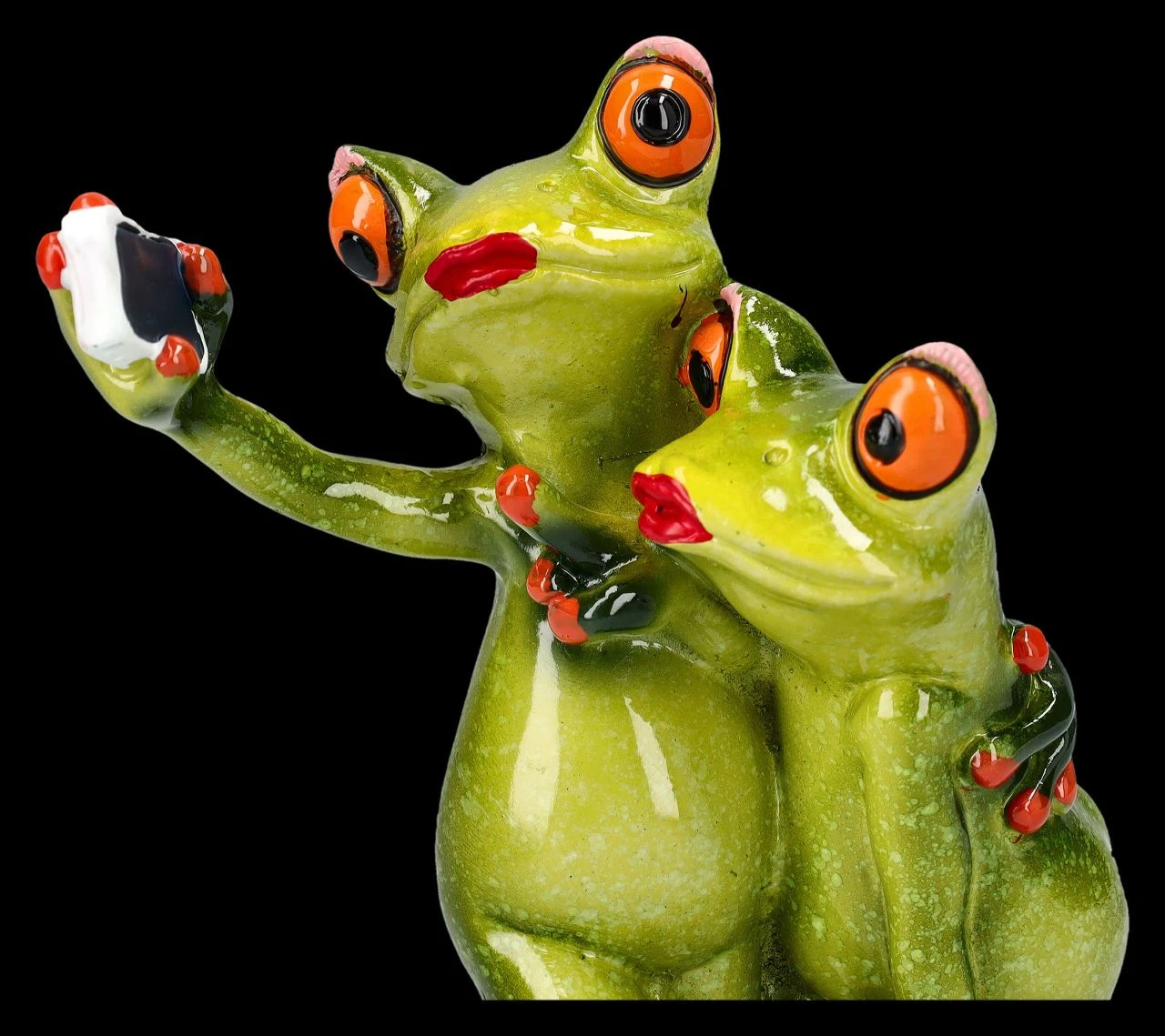 Lustige Frosch Figur - Liebespaar Selfie 9 Lustige Frosch Figur - Liebespaar Selfie – Bild 7