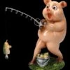 Lustige Schweine Figur Beim Angeln -Charaktermodell Geschäft 2D FS25946 vLustige Schweine Figur beim Angeln 7 1280x1280