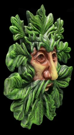 Wandrelief - Blatt-Bärtiger Greenman -Charaktermodell Geschäft 2D FS26023 Wandrelief Blatt B rtiger Greenman 7 1280x1280