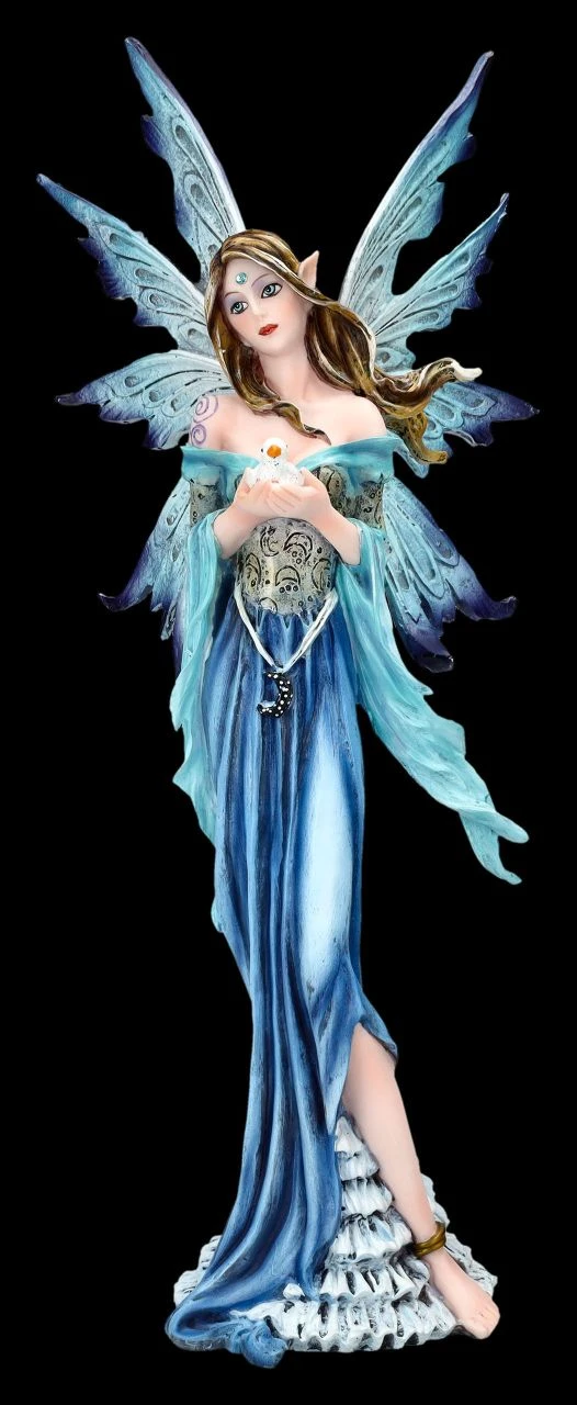 Elfenfigur - Piga Mit Taube 3 Elfenfigur - Piga Mit Taube