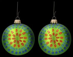 Weihnachtskugeln 9er Set - Elegante Weihnachten Pfau -Charaktermodell Geschäft 2D FS26201 Weihnachtskugel 2er Set gr n 1 1280x1280