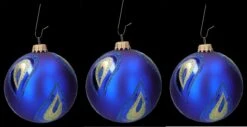 Weihnachtskugeln 9er Set - Elegante Weihnachten Pfau -Charaktermodell Geschäft 2D FS26201 Weihnachtskugel 3er Set blau 1 1280x1280