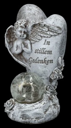 Grabengel Herz Set Mit Solar-Licht -Charaktermodell Geschäft 2D FS26246 GrabfigurHerz Set mit Solar Licht 3 1280x1280