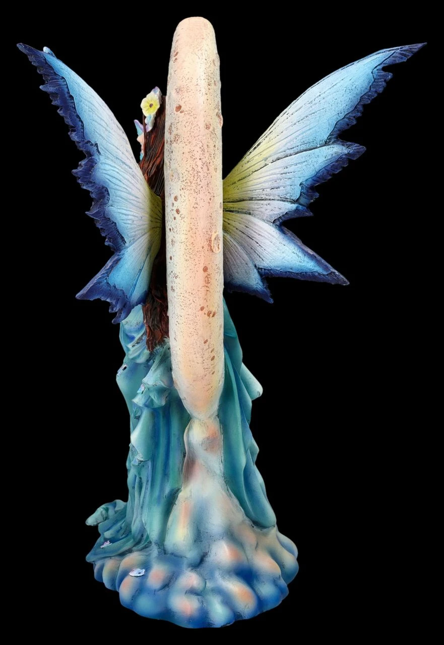 Elfenfigur - Mondfee Luna Mit Kind Und Hase 8 Elfenfigur - Mondfee Luna Mit Kind Und Hase – Bild 6