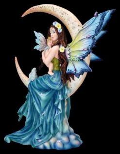 Elfenfigur - Mondfee Luna Mit Kind Und Hase 11 Elfenfigur - Mondfee Luna Mit Kind Und Hase -Charaktermodell Geschäft 2D FS26266 Elfenfigur Mondfee mit Kind und Hase 6 1280x1280