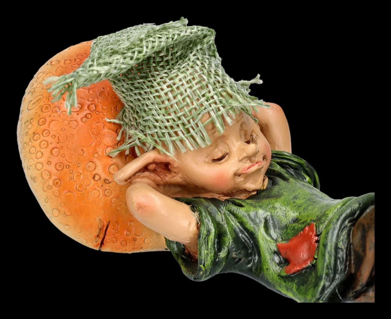 Pixie Kobold Figur - Schlafend Mit Pilz-Kissen 10 Pixie Kobold Figur - Schlafend Mit Pilz-Kissen – Bild 8