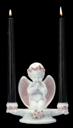 Charaktermodell Geschäft -Charaktermodell Geschäft 2D FS26626 Kerzenhalter Engel mit rosa Rosen 4 1280x1280