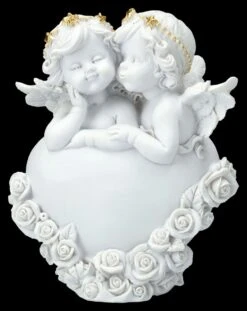 Engel Figur - Putten Mit Herz "Bussi"