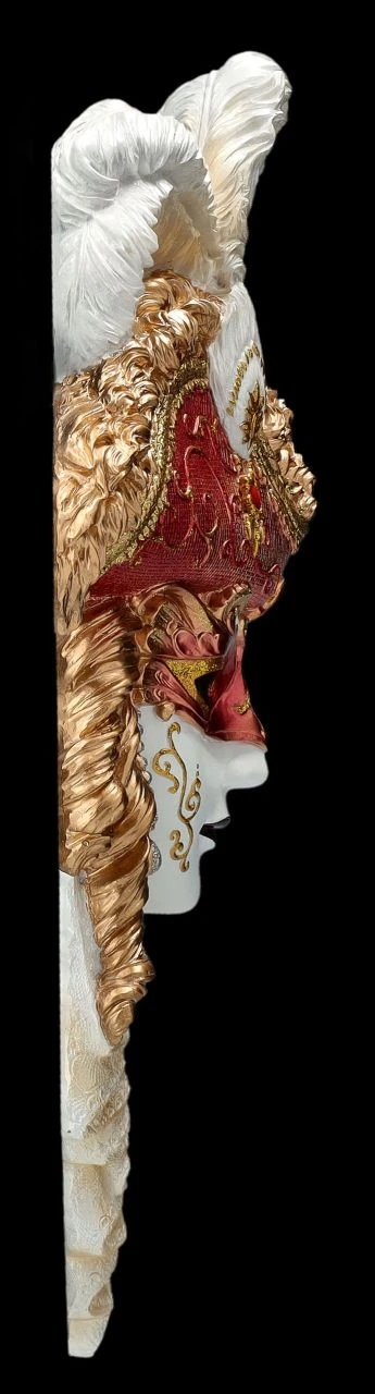 Venezianische Maske - Mit Hut Und Federn Bunt 8 Venezianische Maske - Mit Hut Und Federn Bunt – Bild 6