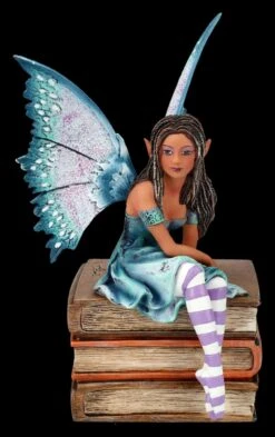Elfen Figur Auf Büchern - Book Fairy By Amy Brown