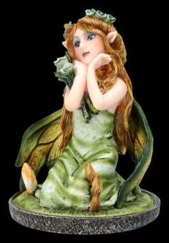 Elfen Figur Klein Grün - Morsana Mit Rosen -Charaktermodell Geschäft 2D FS26954 Elfen Figur klein grun 6 1280x1280