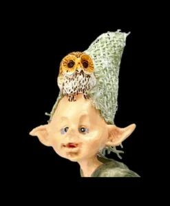 Pixie Kobold Figur - Eule Auf Dem Kopf -Charaktermodell Geschäft 2D KS6784 Ersatzbilder Pixie 814 8751 7 1280x1280