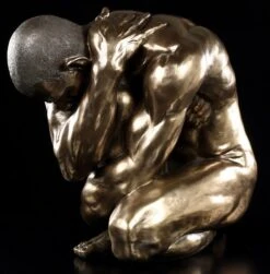 Große Akt Figur - Männlicher Akt Kauernd - Statue -Charaktermodell Geschäft 3799 4 akt mann statue 4 1280x1280