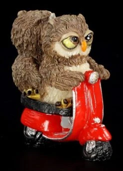 Eulen Paar Auf Roter Vespa - Lustige Figur -Charaktermodell Geschäft 6332 4 eulen paar 4 1280x1280