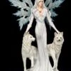Große Elfen Figur - Maylea Mit Zwei Weißen Wölfen -Charaktermodell Geschäft 6610 0 elfe weisse woelfe 1280x1280