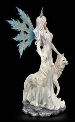 Große Elfen Figur - Maylea Mit Zwei Weißen Wölfen -Charaktermodell Geschäft 6610 7 elfe weisse woelfe 7 1280x1280