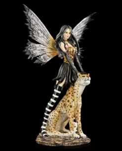 Große Elfen Figur - Leora Mit Leopard