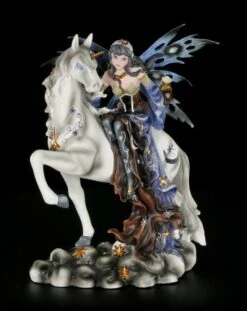 Elfen Figur - Noctiva Die Nachtwächterin Auf Einhorn