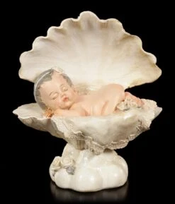 Baby Figur - Schlafend In Muschel
