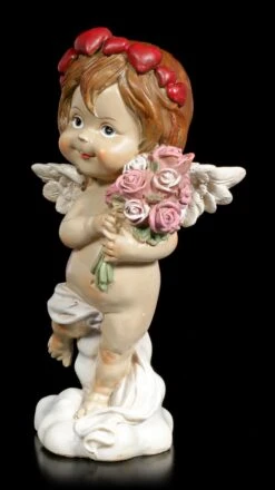 Cherub Figur - Kleiner Engel Mit Blumenstrauß -Charaktermodell Geschäft Cherub Figur Kleiner Engel Mit Blumenstrauss 2 1280x1280