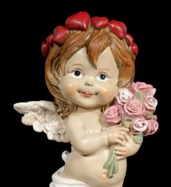 Cherub Figur - Kleiner Engel Mit Blumenstrauß -Charaktermodell Geschäft Cherub Figur Kleiner Engel Mit Blumenstrauss 6 1280x1280