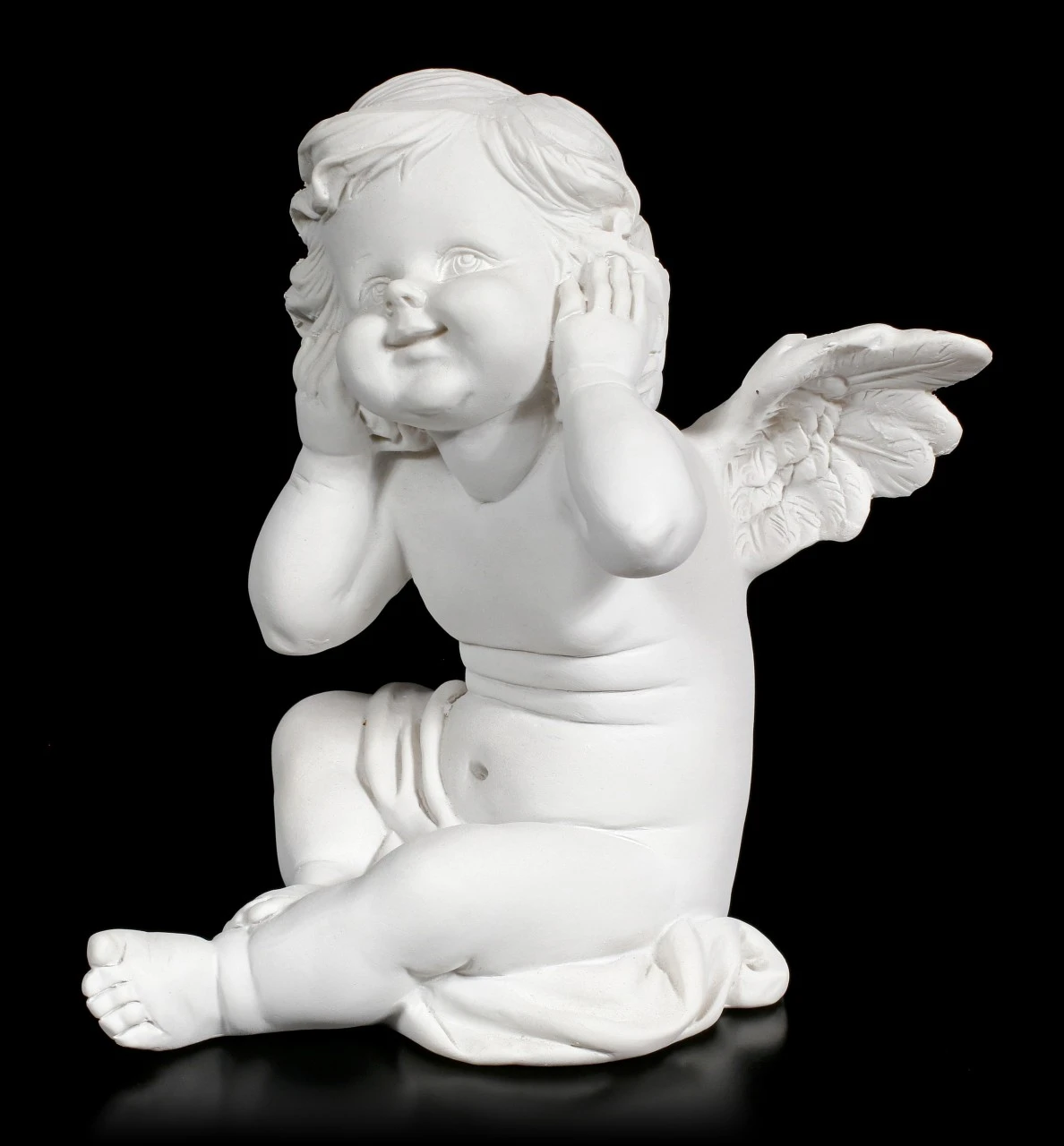 Drei Weiße Cherubim Figuren - Nichts Böses 7 Drei Weiße Cherubim Figuren - Nichts Böses – Bild 5