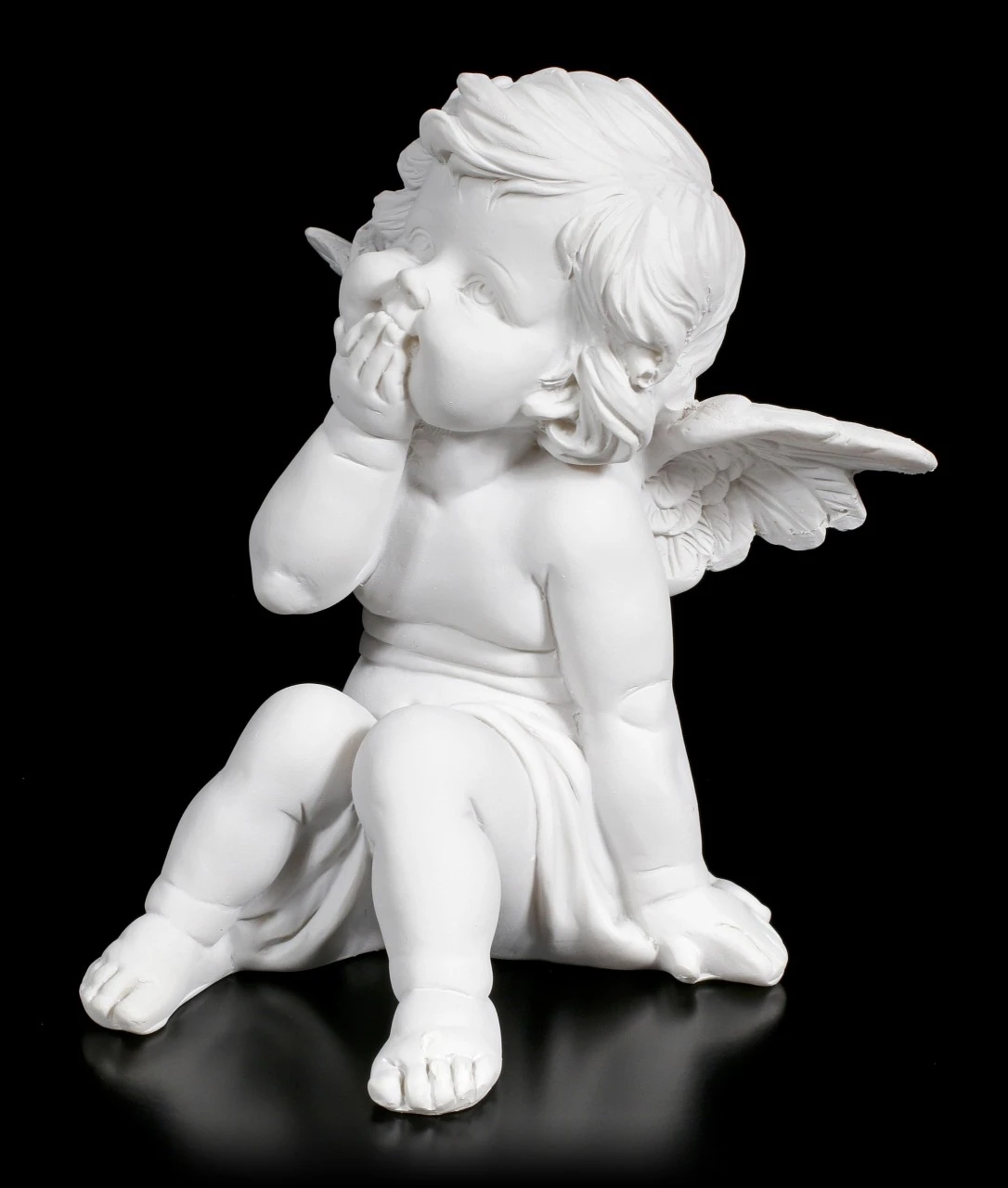 Drei Weiße Cherubim Figuren - Nichts Böses 8 Drei Weiße Cherubim Figuren - Nichts Böses – Bild 6