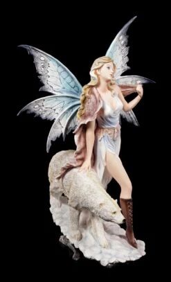 Elfen Figur - Milaileé Mit Eisbär -Charaktermodell Geschäft Elfe Eisbaer 2 1280x1280