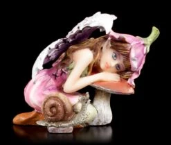 Kleine Elfen Figur - Alari Mit Schnecke