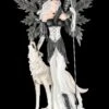 Elfen Figur Mit Wolf - Wächter Des Mondes Groß -Charaktermodell Geschäft Elfe Waechter Mond 1280x1280