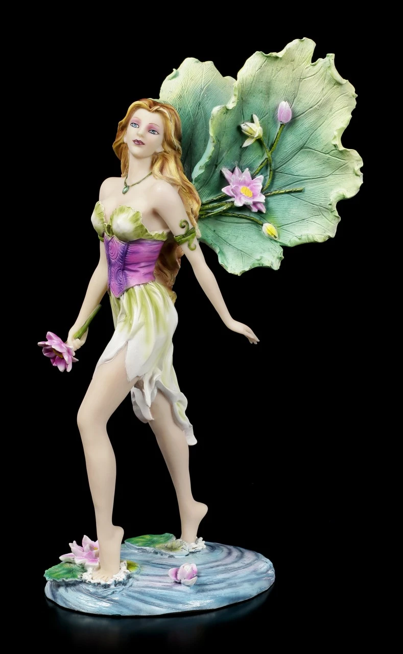 Elfen Figur - Lotus Läuft Auf Wasser 3 Elfen Figur - Lotus Läuft Auf Wasser