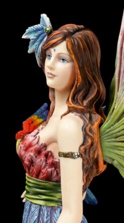 Dschungel Elfen Figur Mit Papagei -Charaktermodell Geschäft Elfen Figur Papagei 4 1280x1280